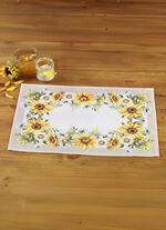 Tafel- en kamerdecoratie met zonnebloemmotief BUNT