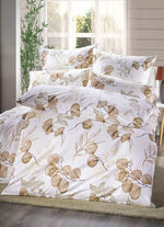 Beddengoedset in Renforcé-kwaliteit BEIGE