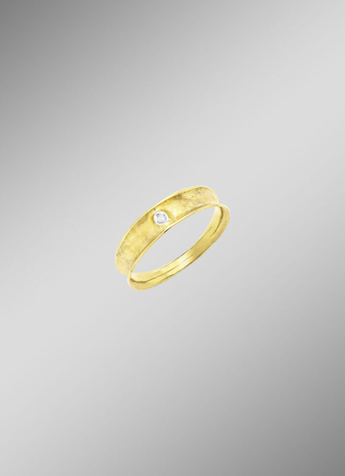 damesring met diamant 