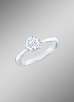 Damesring in witgoud 