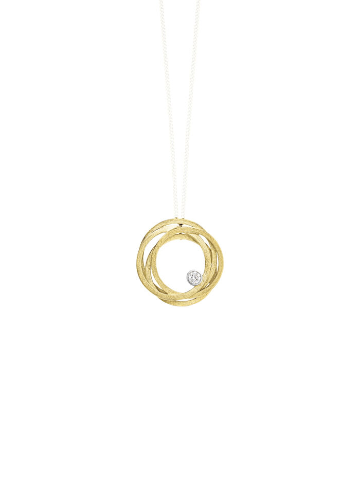 Edele hanger met diamant 