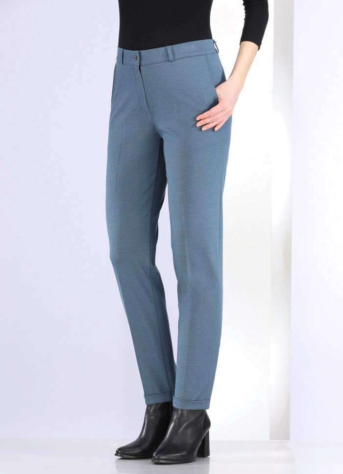 Broek met elastische tailleband aan de achterkant 