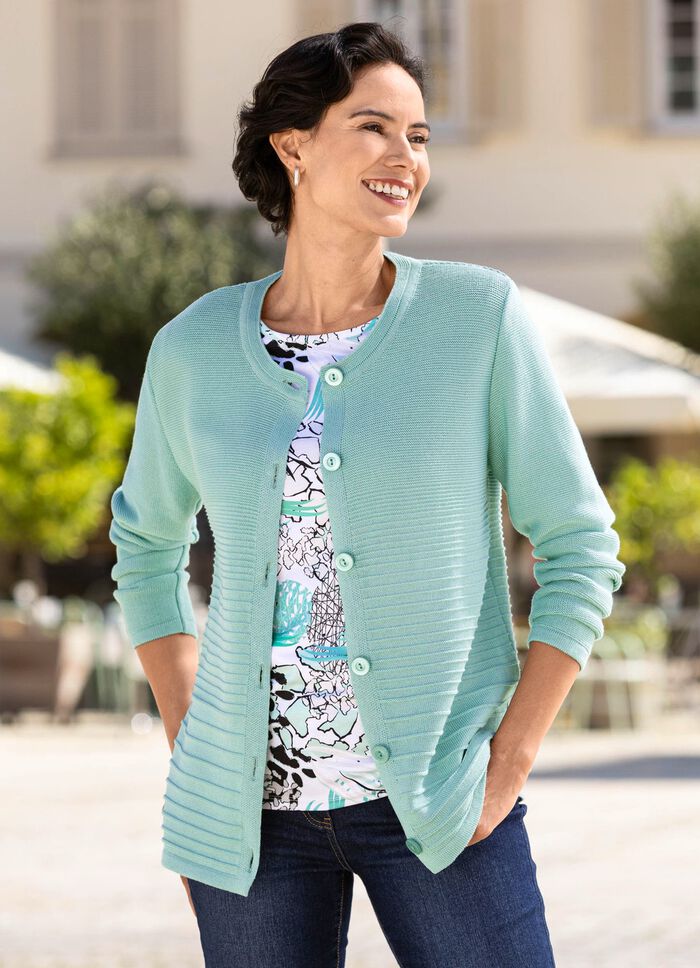 Vest met biesjesmotief 