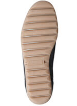 Waldläufer pantoffels van fijn, generfd hertennappaleer ZWART