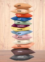 Set van 2 kussenslopen van 100% katoen 