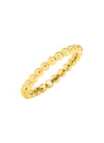 Damesring gemaakt van gouden bolletjes 