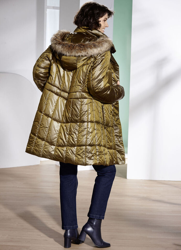 Korte jas met elastische windjackmouwen 