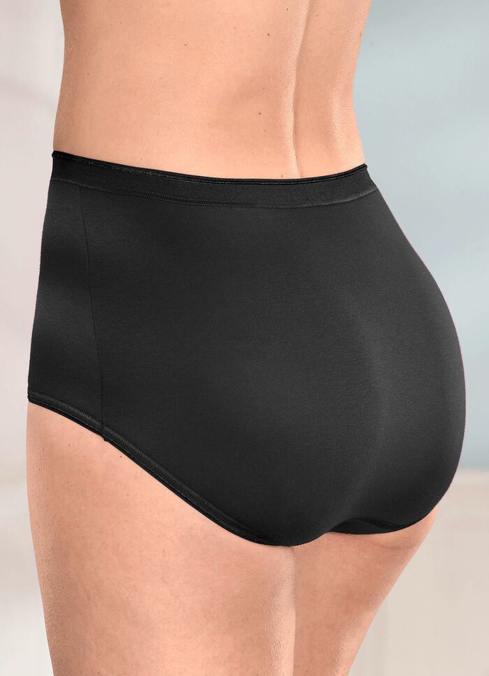 brio lingerie vijf-pack slips met elastische boorden 