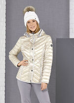 Functioneel jack met afneembare capuchon LICHTBEIGE