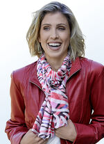 Sjaal met fantasiedessin