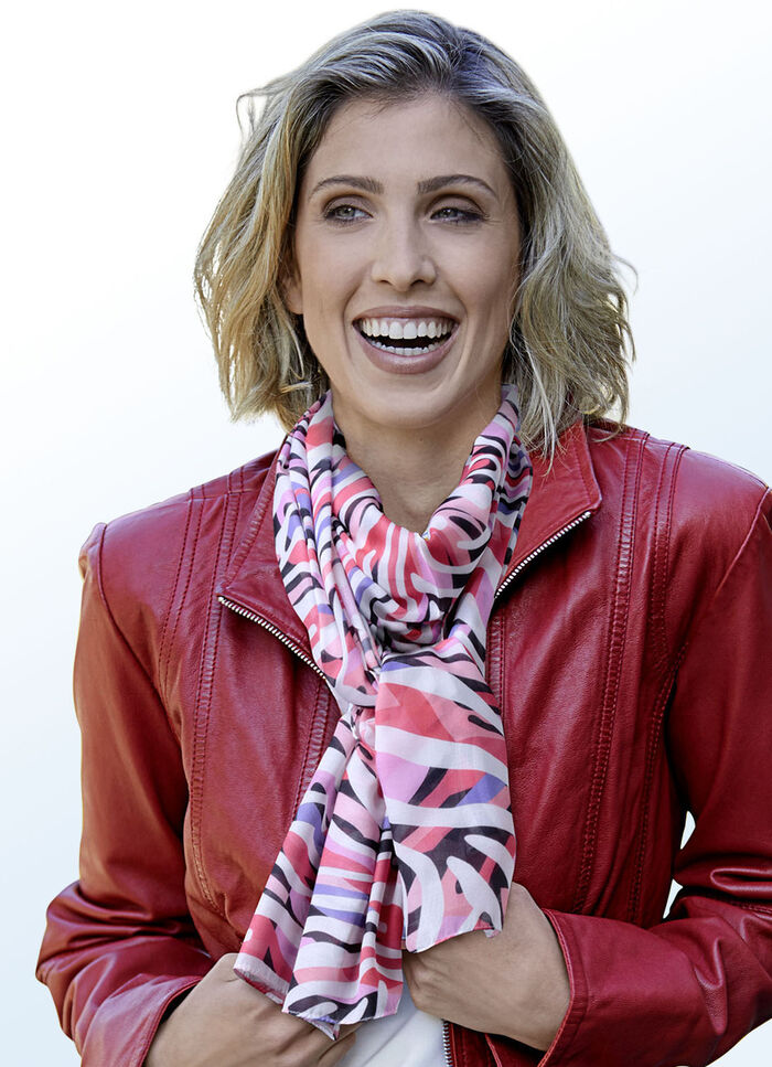 Sjaal met fantasiedessin