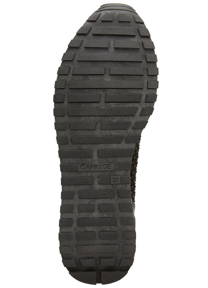 Caprice pantoffels met strass steentjes ZWART