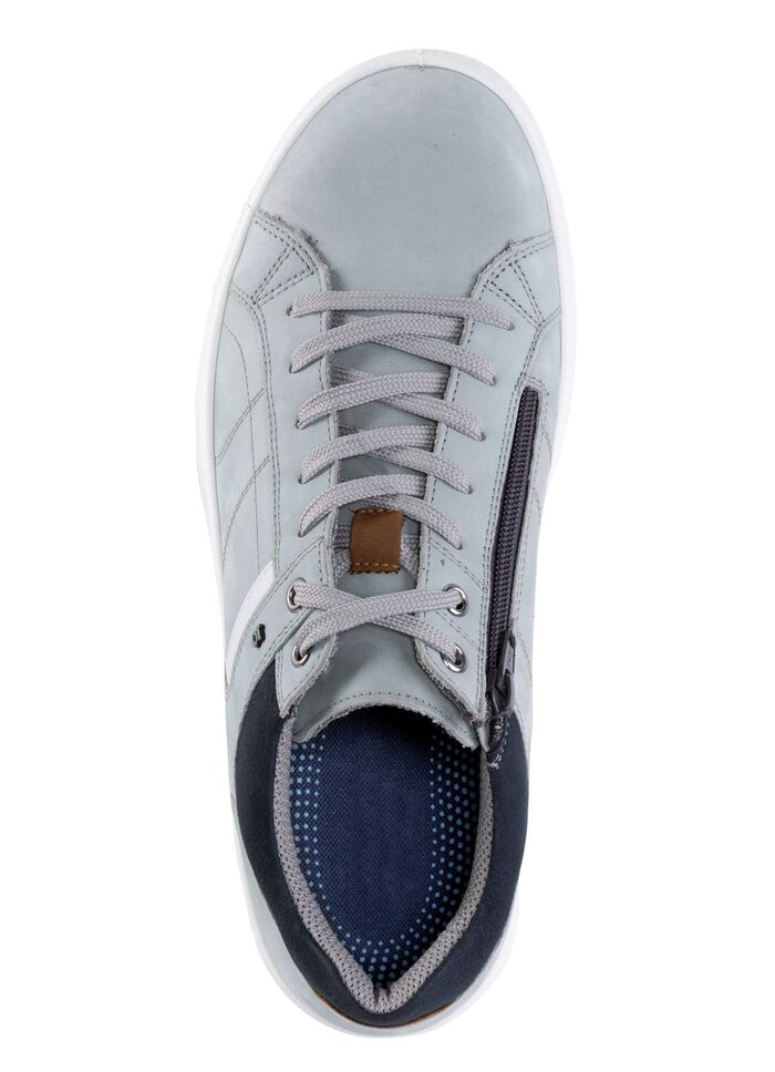 GINO GALANTE veterschoen gemaakt van nubuckleer met contrasterende biezen 