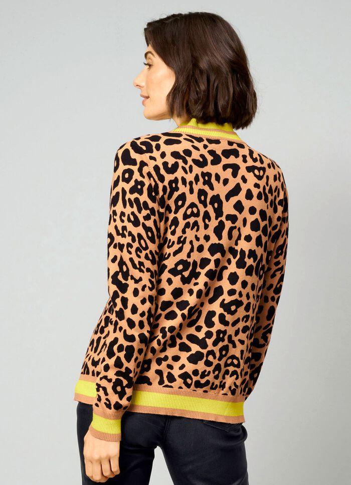 Vest met dierenbont-look 