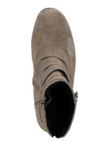 ELENA EDEN enkellaarsjes met ruches en decoratieve sluiting TAUPE