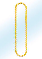 Massieve diamanten ketting met figuur acht patrijs 