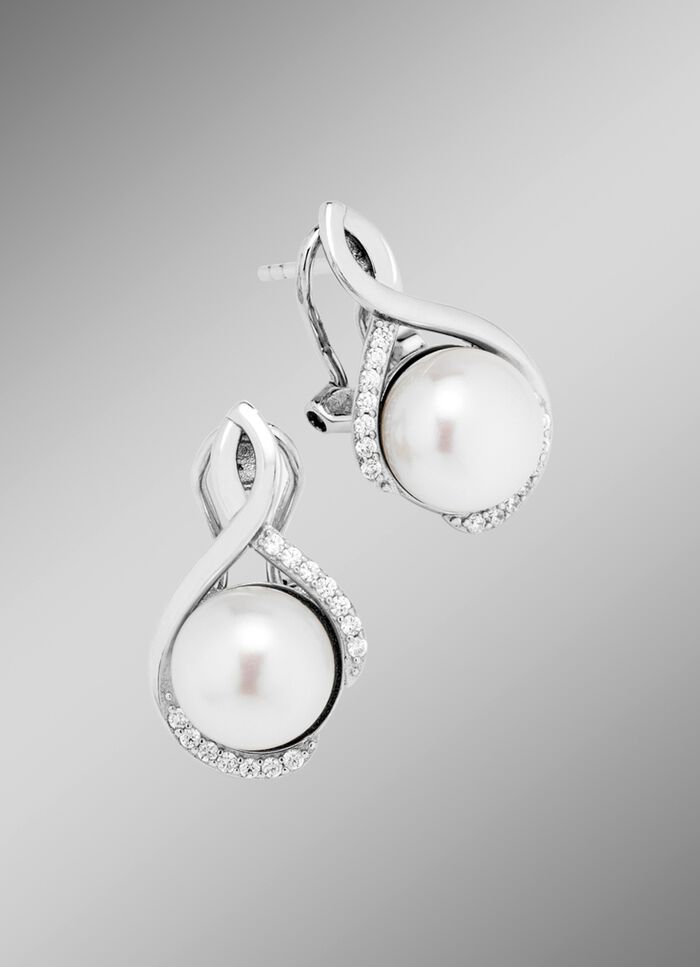 Clipconnector met gekweekte zoetwaterparel 