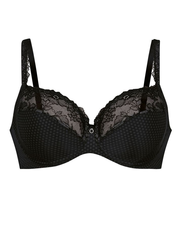 Rosa Faia beugelbh met elastische kant 