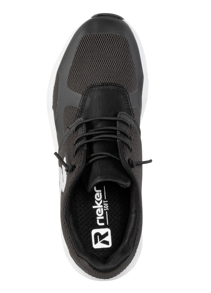 Rieker sneaker gemaakt van gedeeltelijk gecoat mesh-materiaal SCHWARZ