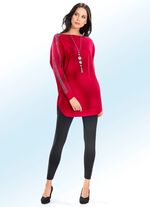 Leggings met edel glanzend siermotief 