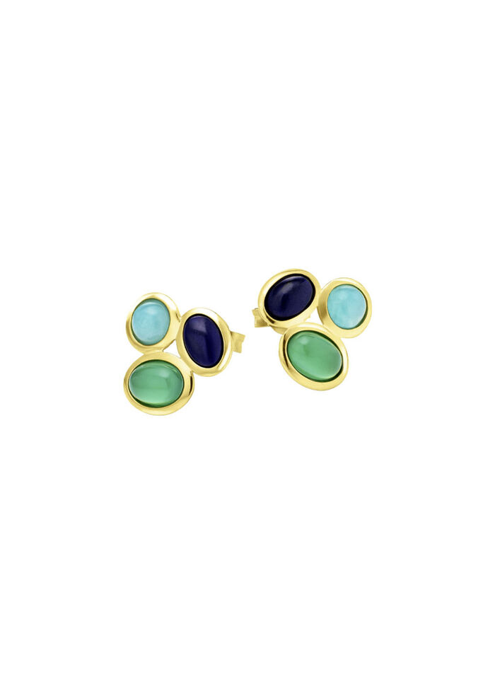 Elegante oorbellen met edelstenen 