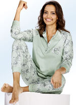 Set van twee pyjama's met raglanmouwen en manchetten 