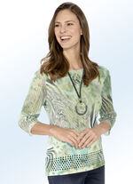 Trui met ajouraccenten 