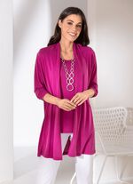 2-delige set bestaande uit shirtjasje en tanktop 