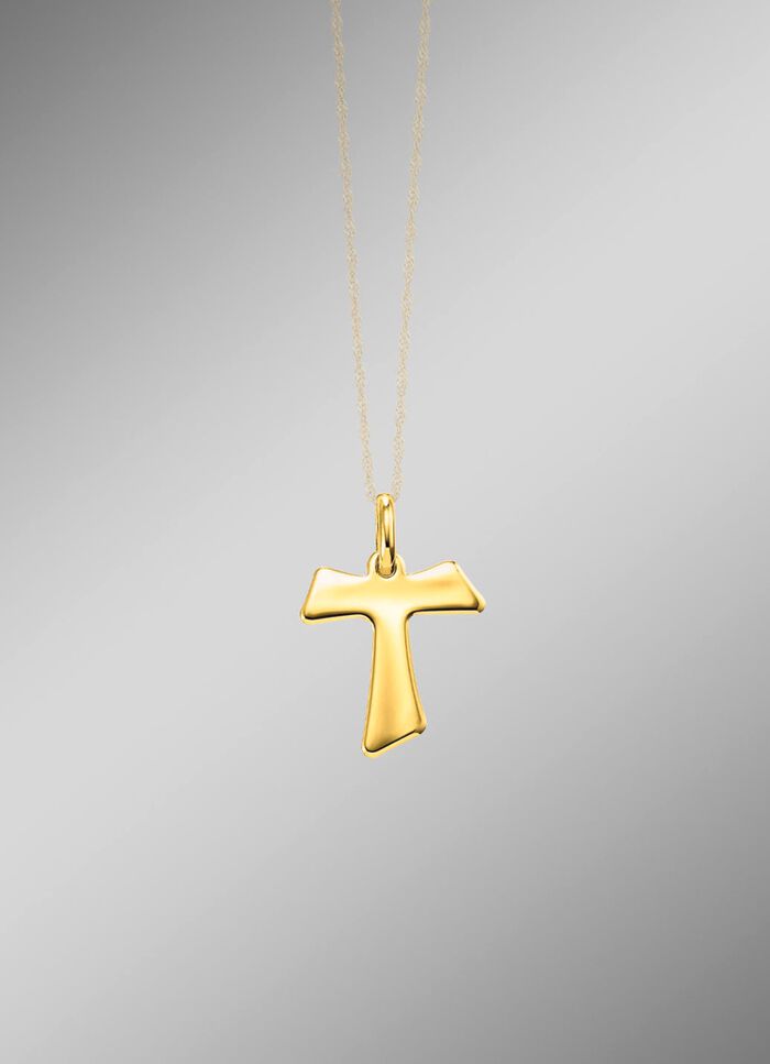 Elegantie in elk opzicht: de kruis-tau-hanger 