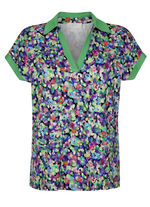 Poloshirt met verlaagde mouwen 