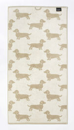 badstofserie in absorberende, zachte katoenkwaliteit BEIGE