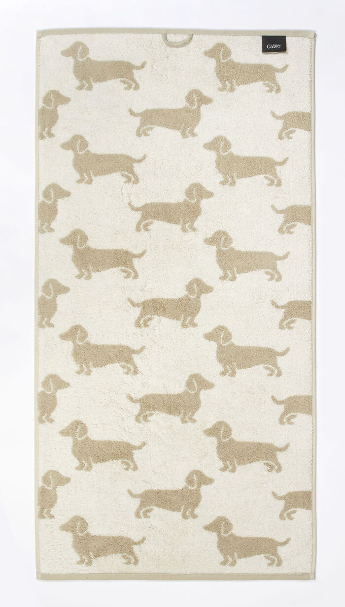 badstofserie in absorberende, zachte katoenkwaliteit BEIGE