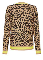 Vest met dierenbont-look 