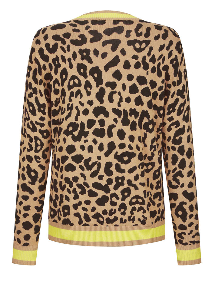 Vest met dierenbont-look 