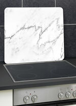 Wandpaneel van glas met marmerlook 