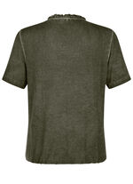 Shirt met individuele verftechniek 