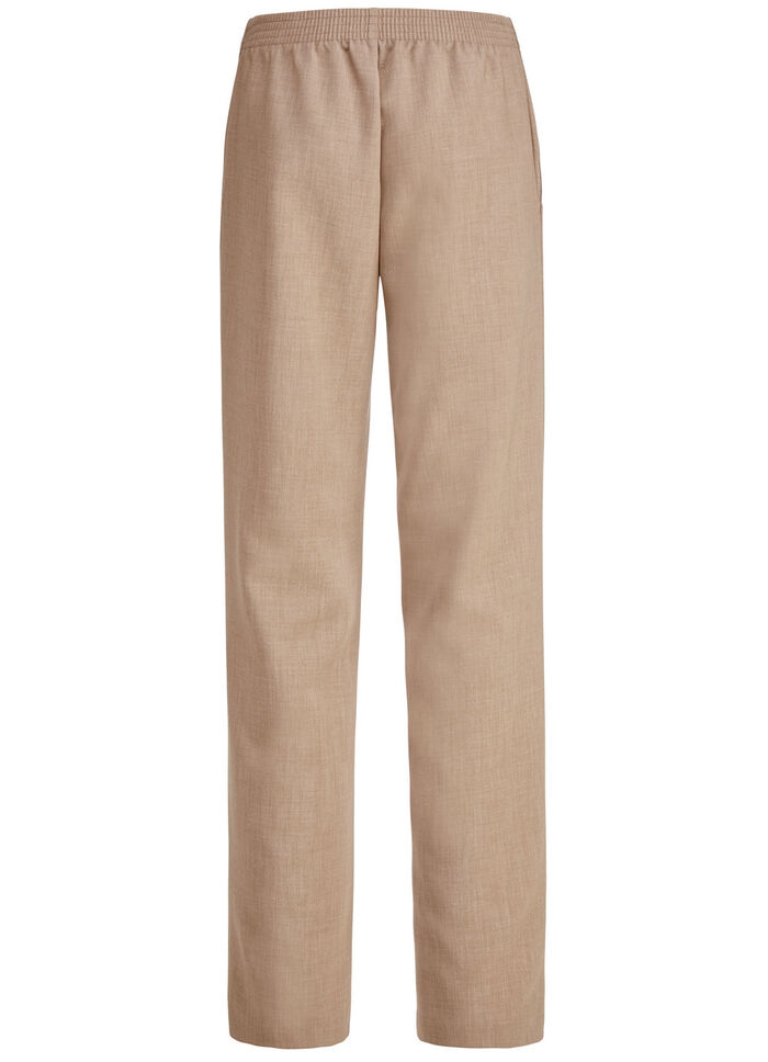 Broeken in modieuze breedte CAMEL MELANGE