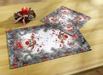 Tafel- en raamdecoratie met grappig elandmotief WIT