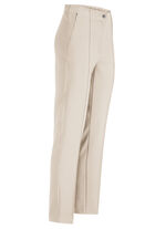 Broek met een getailleerde tailleband BEIGE