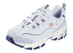 SKECHERS sneakers met veters en suède afwerking BLAU-PINK