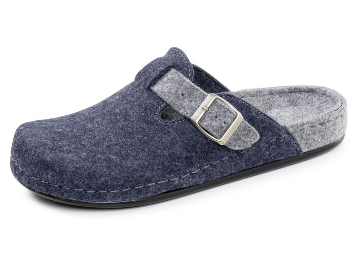 Klassieke herenpantoffels, gemaakt van wolvilt 