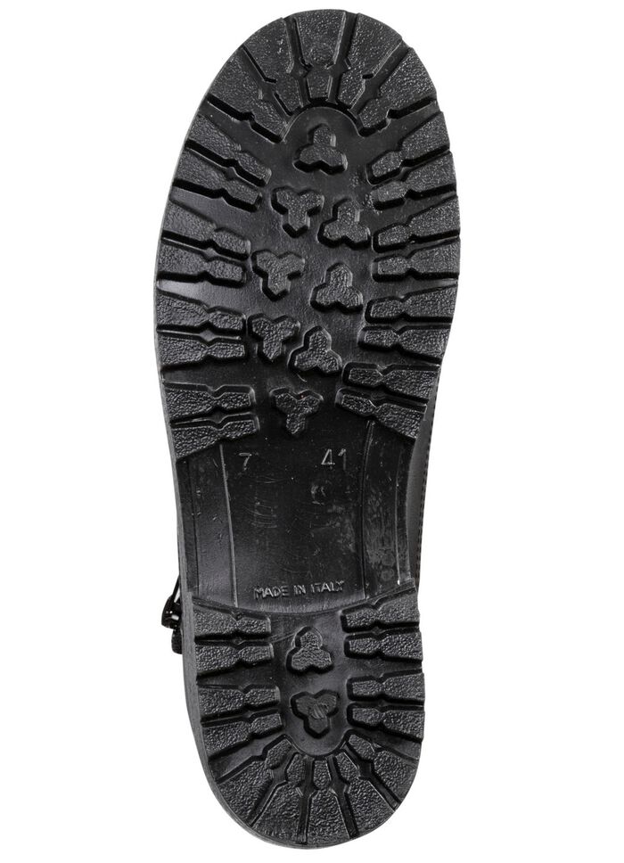 Enkellaarzen gemaakt van synthetisch materiaal ZWART