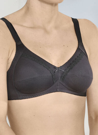 Naturana two-pack bh met decoratieve kanten band in de cups 