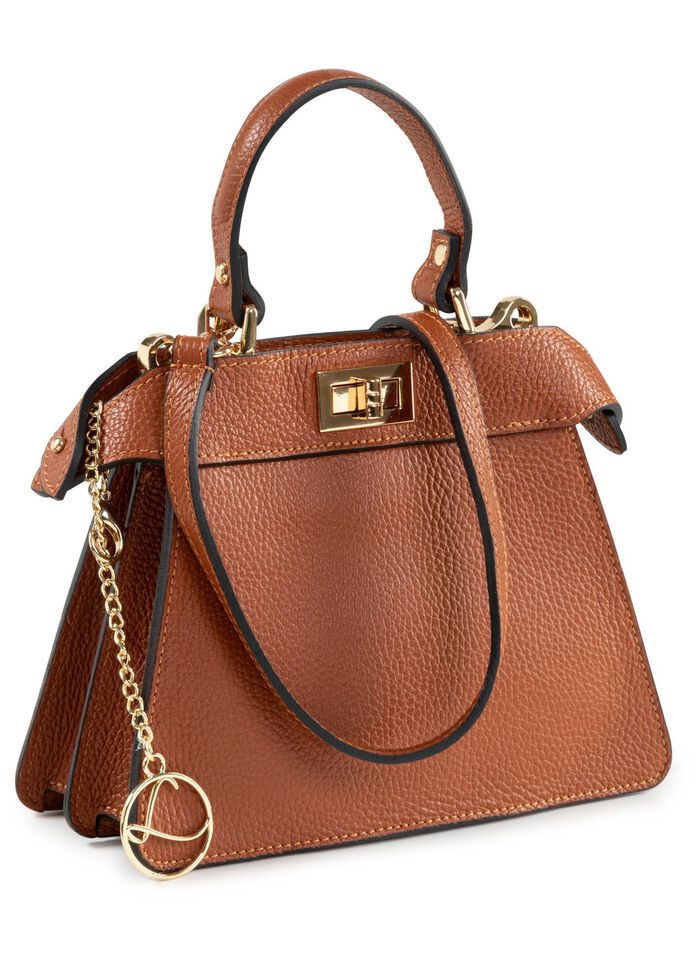 Laurina, mini tas, dames, met afneembare, verstelbare schouderband COGNAC