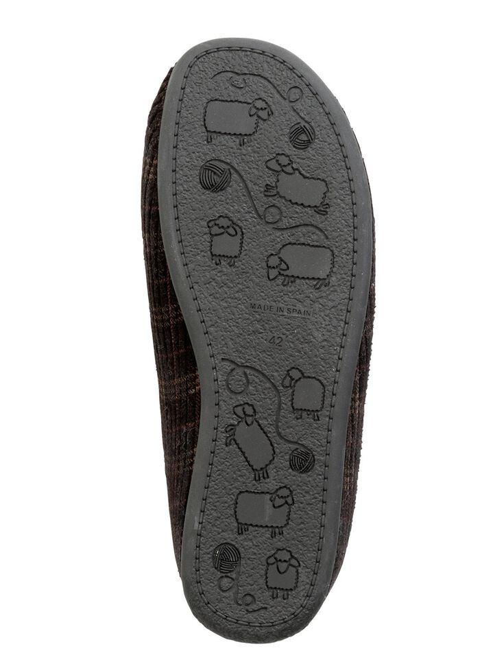 Textielpantoffels met uitneembaar voetbed ZWART