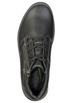 GINO GALANTE, gevoerde herenlaarzen, winterschoenen, breedte H, met rits SCHWARZ