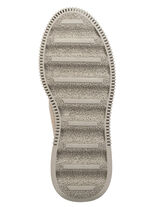 ELENA EDEN veterlaarsje van zacht nubuckleer GRIJS-TAUPE