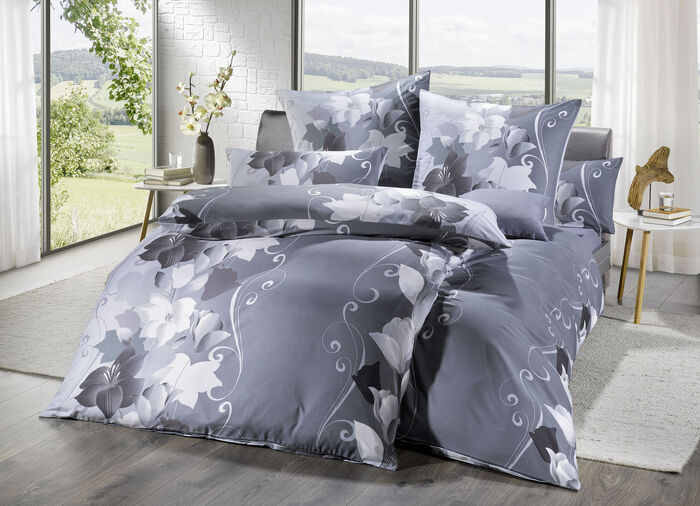 Peach Touch beddengoedset ANTHRAZIT