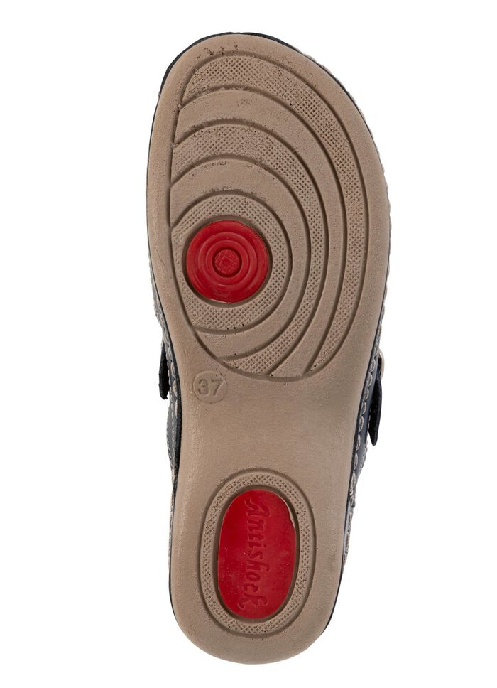 ELENA EDEN, zomerse damesklompen, wijdte G, met verstelbare gesp 