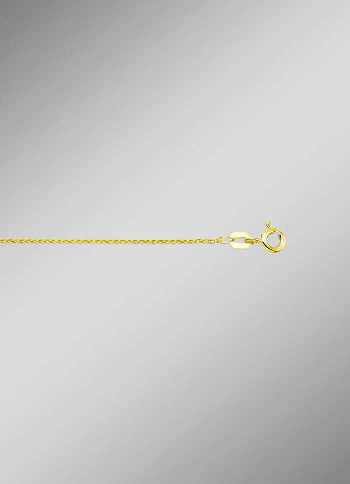 Gouden gevlochten ketting 